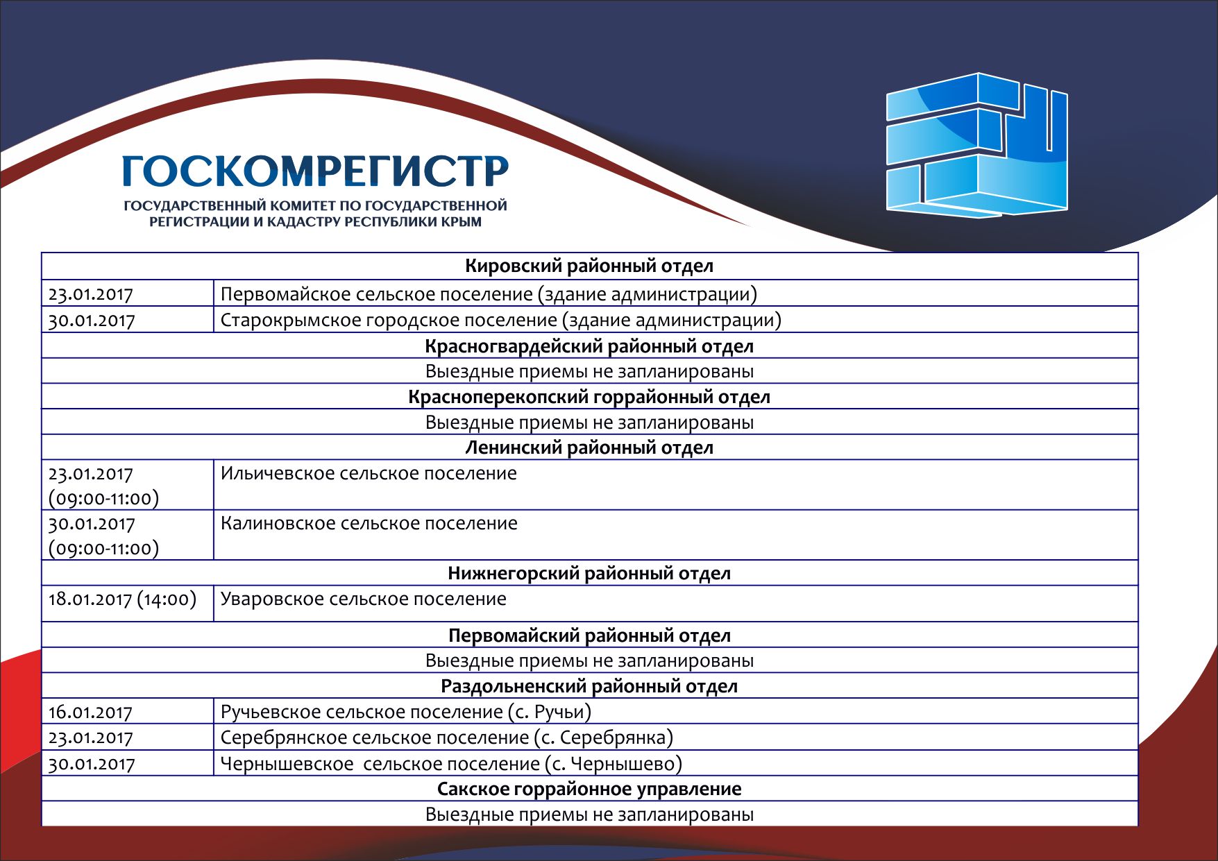 Госкомрегистр ул крылова 162 симферополь фото В Госкомрегистре утвердили график выездных приёмов граждан на январь Правительст